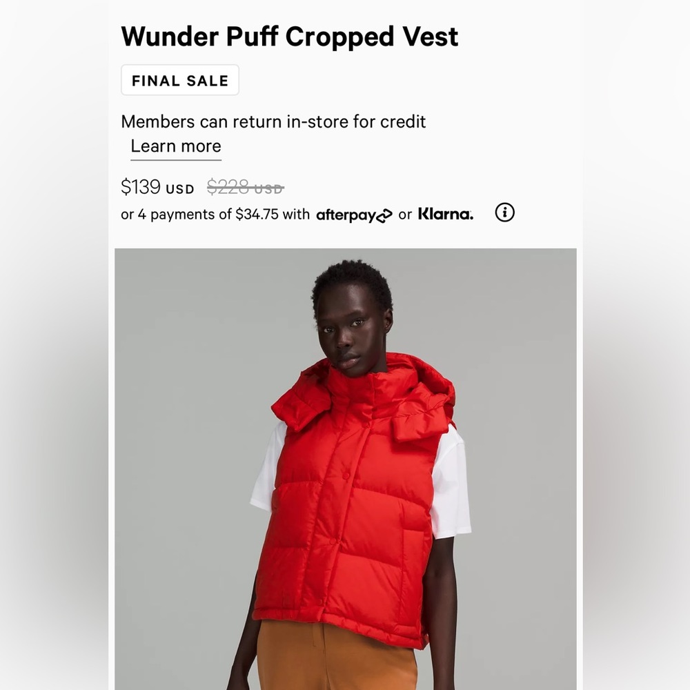 Lululemon Vest